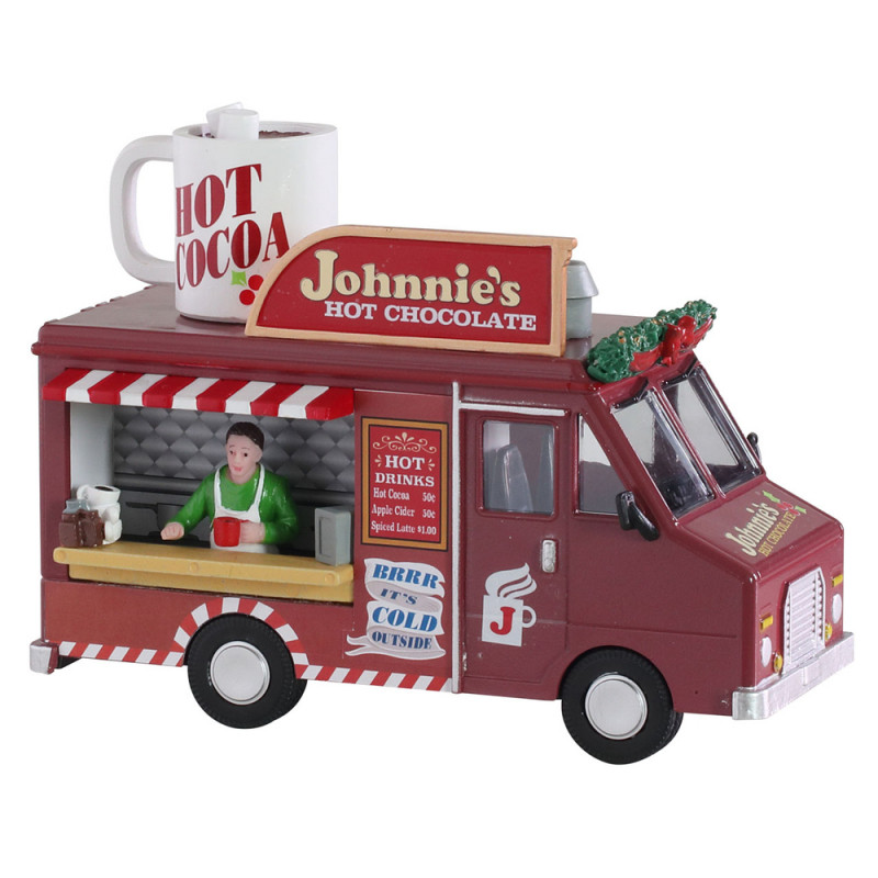 Figurine de Noël : Foodtruck vente de chocolat cha
