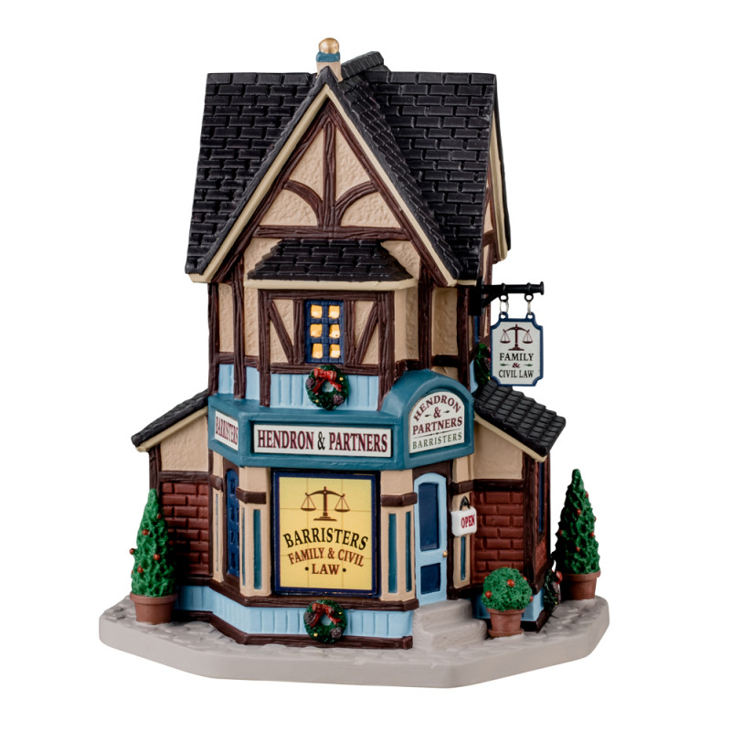 Scène de Noël : Maison d'avocats à Caddington Vill