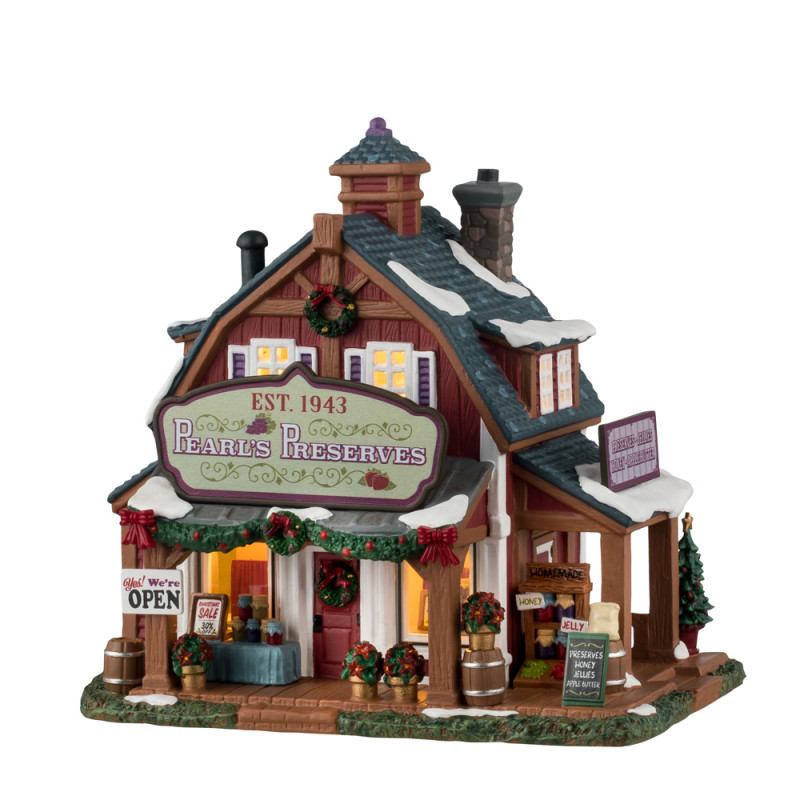 Scène de Noël : Cottage Pearl's Preserves - H. 17,