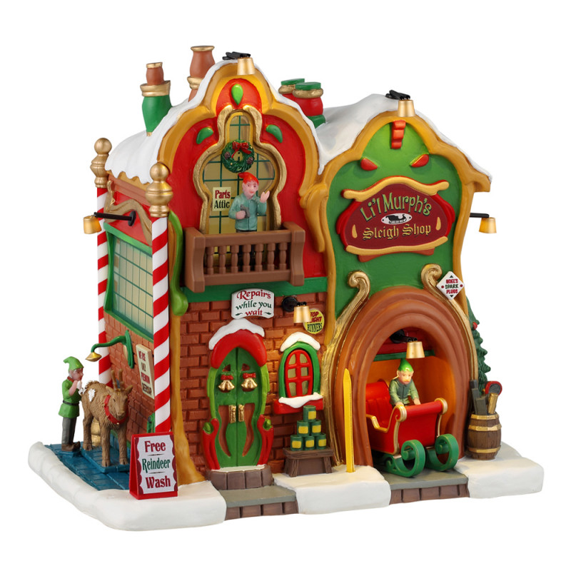 Scène de Noël : Magasin de traîneaux Li'l Murphy's
