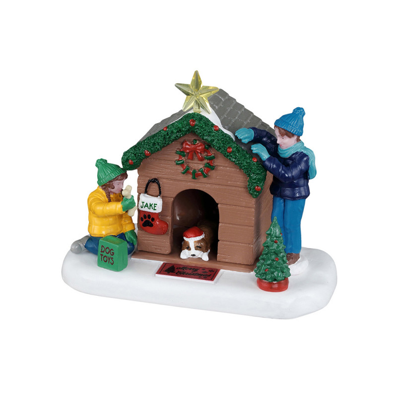 Figurine en résine, niche de Noël - H. 8,4cm