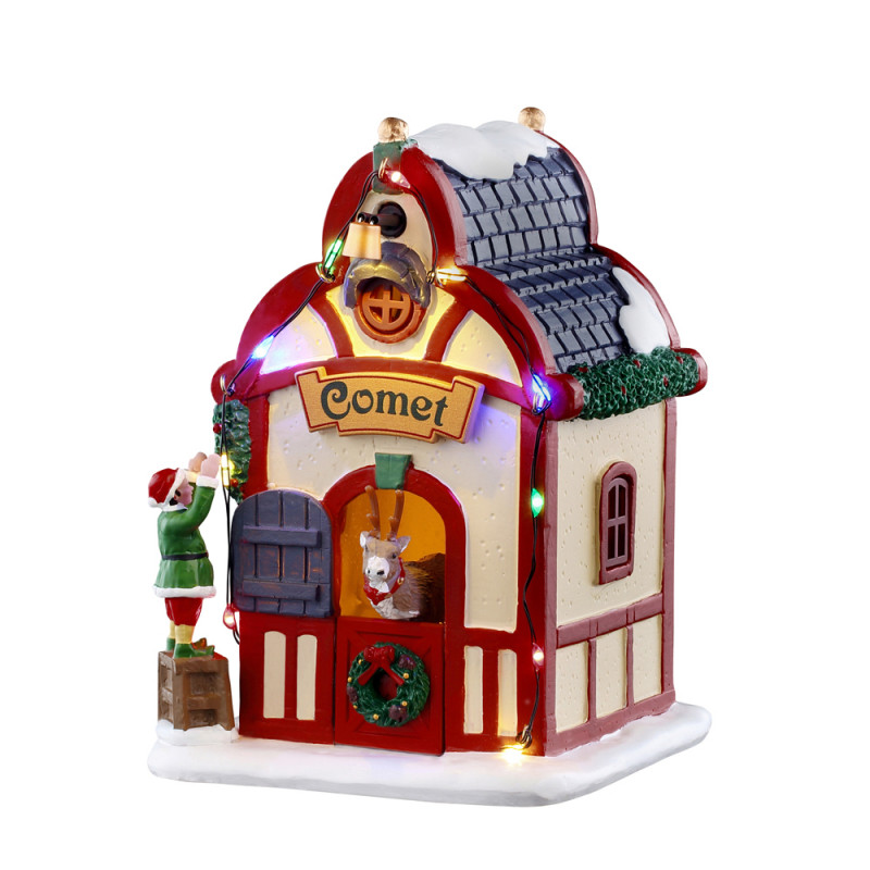 Scène animée, résine, Santas wonderland : le coin