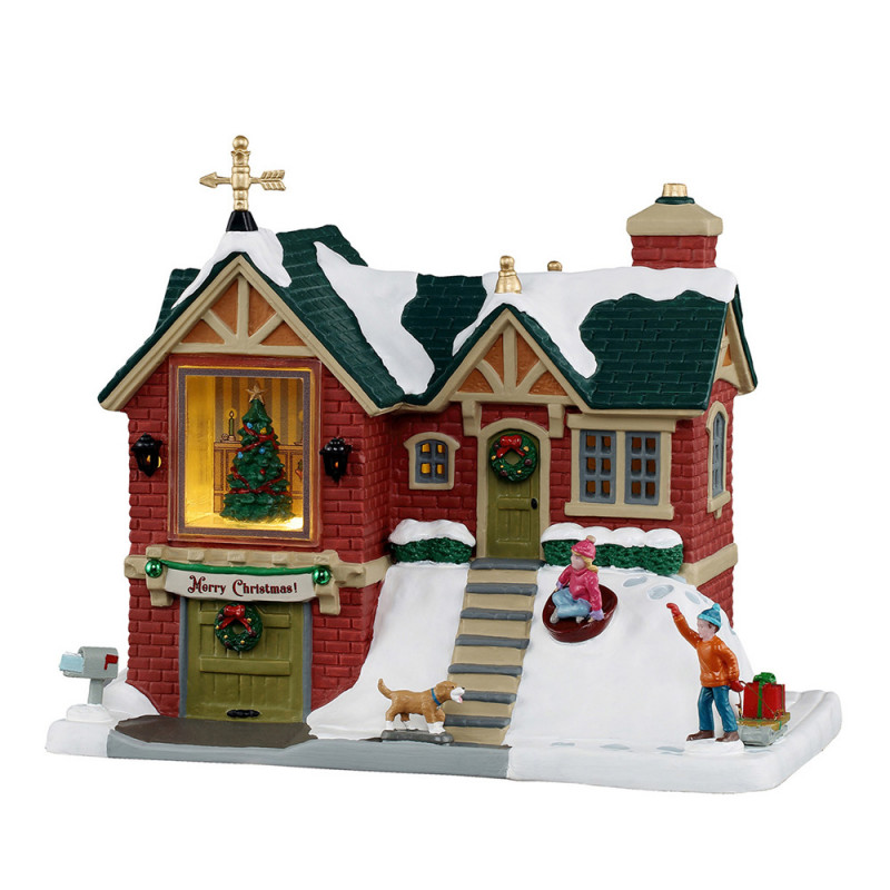 Scène animée, Caddington village, petite maison de