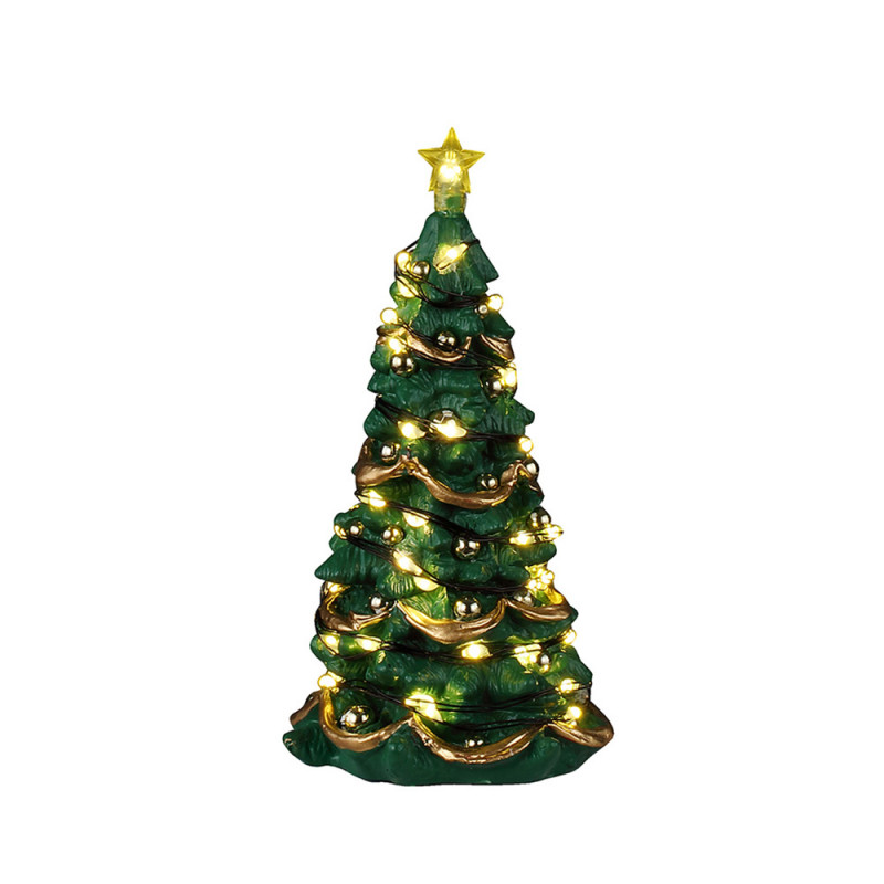 Décoration de Noël, Sapin lumineux miniature, sur
