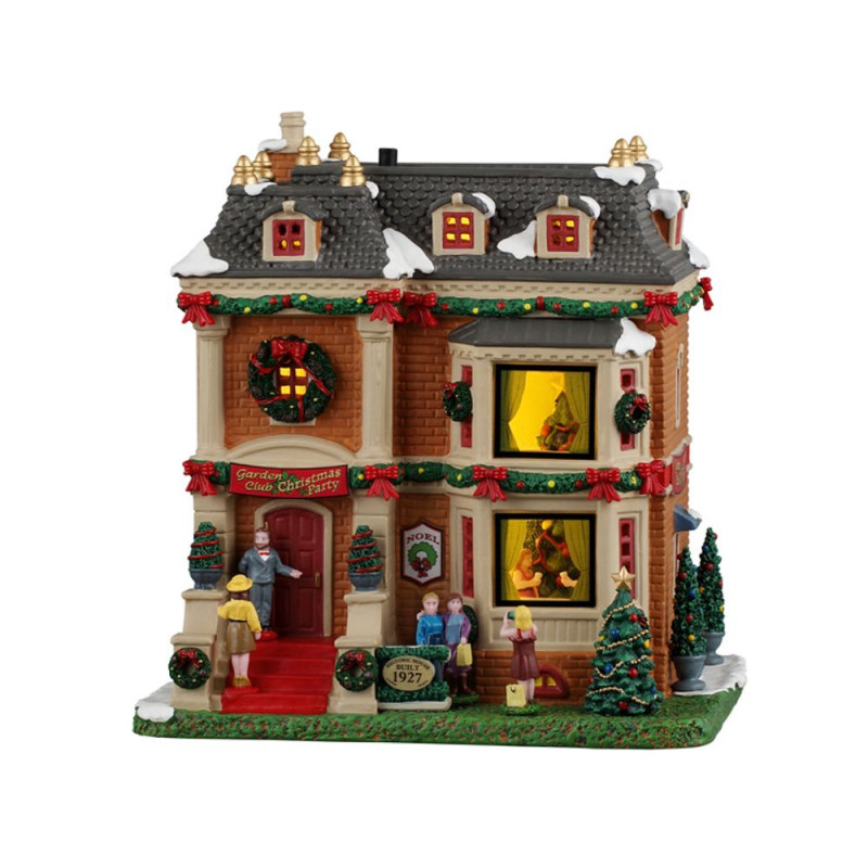 Scène lumineuse 'Fête de Noël du Garden Club' - H.