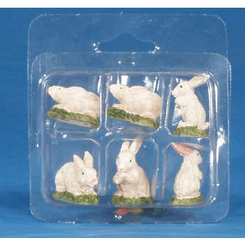 Figurine : Lapins 3,5x3,5cm sachet de 6