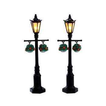 Lampadaire à fleurs avec piles : x2