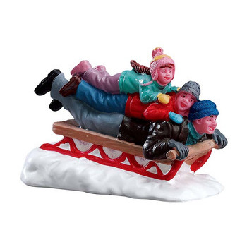 Figurine Faire de la luge avec papa