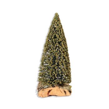 Sapin vert pour village de Noël - H. 15cm