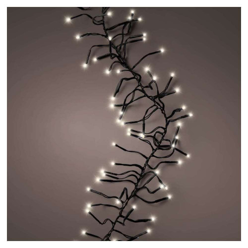 Lumineo éclairage extérieur LED forme sapin de Noël Lumineo 300cm haut  blanc chaud