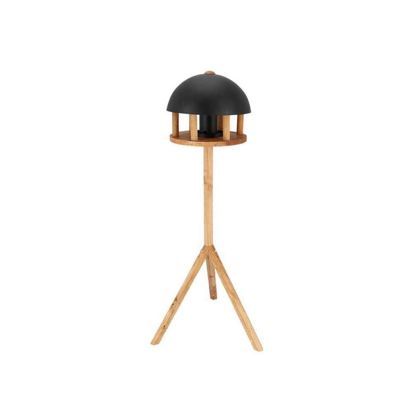 Mangeoire pour oiseaux, en chêne avec silo & toit