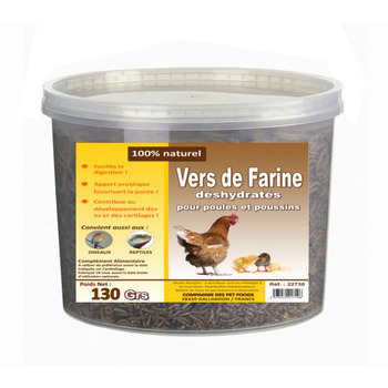 Vers de Farine déshydratés 130 g