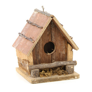 Nichoir Craft en bois pour oiseaux:h.17,5cm