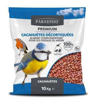 Cacahuètes pour oiseaux Paradisio 10kg