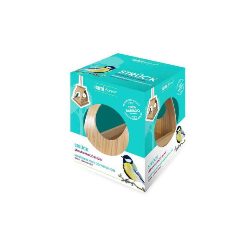 Mangeoire pour oiseaux du jardin STRÜCK en bambou