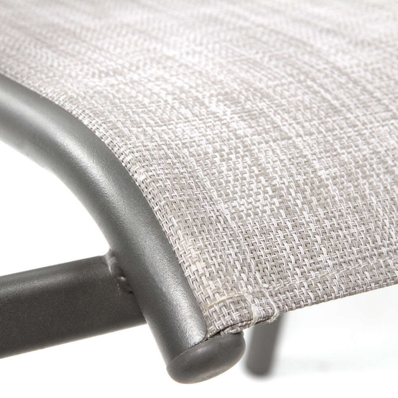 Fauteuil de jardin alu ARIES Bello, toile beige ch